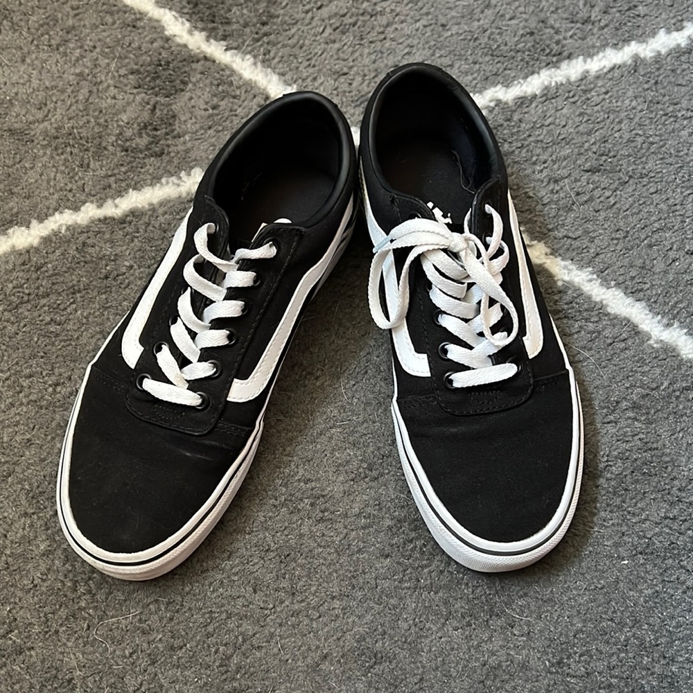 Black Womens Vans Sneakers Like New